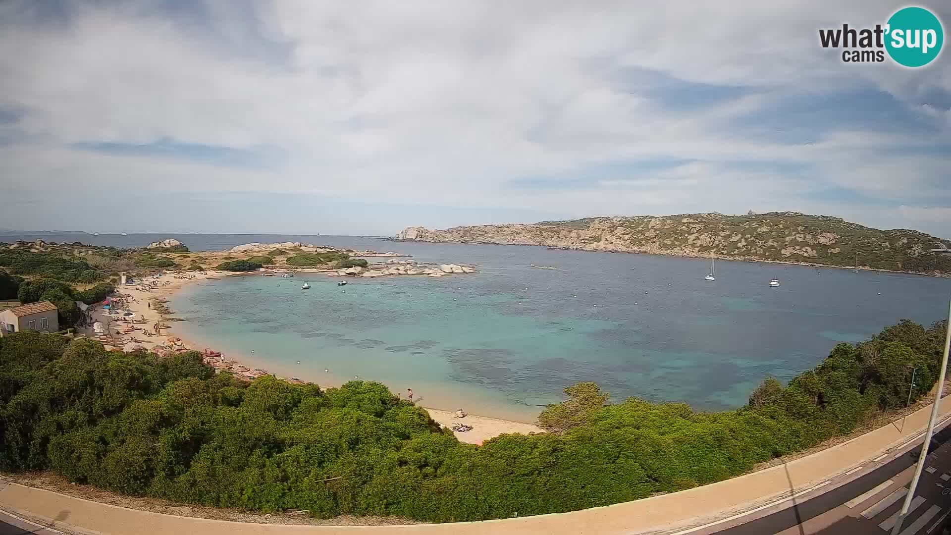 Webcam Rena di Levante – Live View from Capo Testa