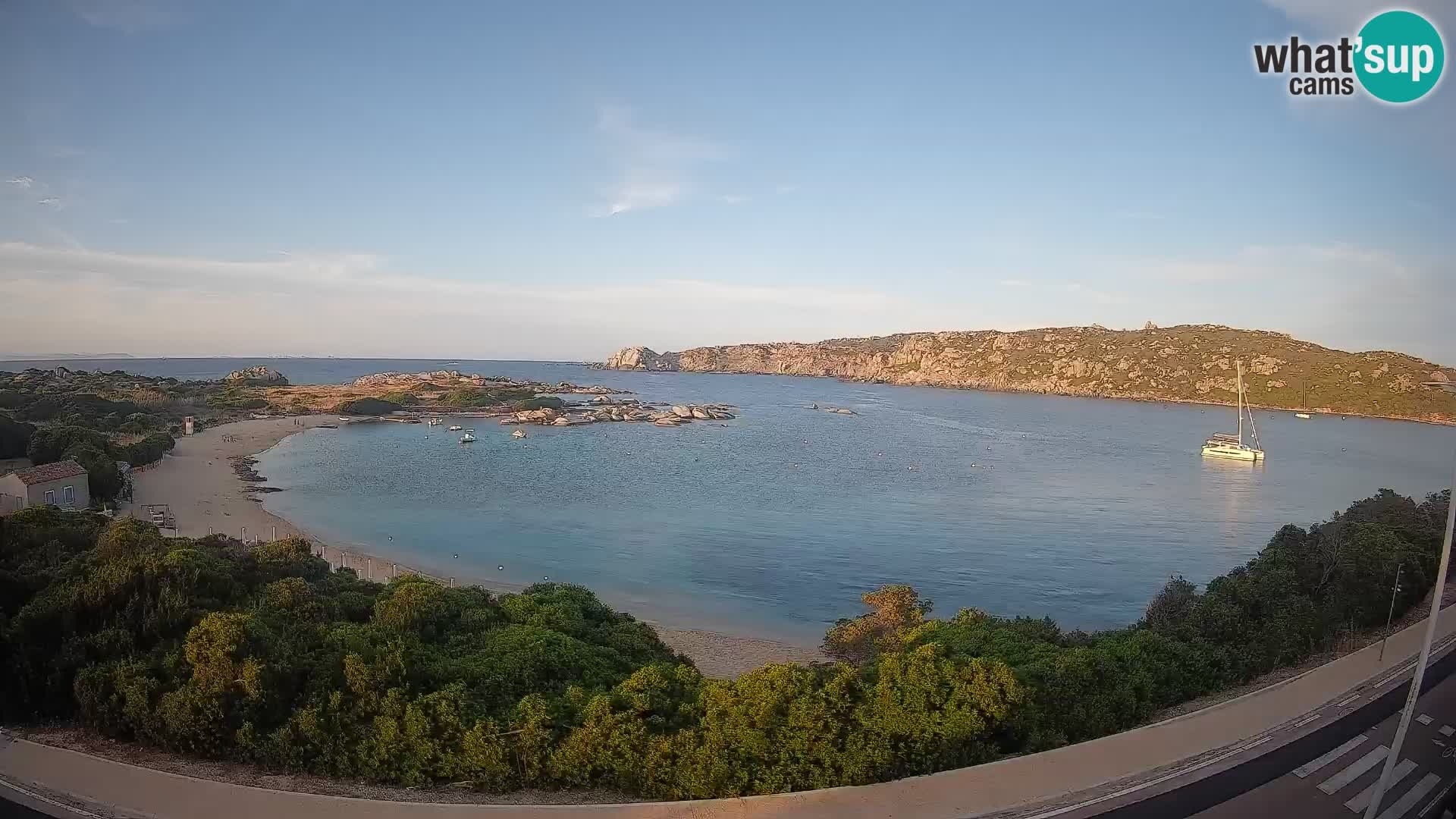 Web kamera Rena di Levante – Pogled uživo s Capo Testa