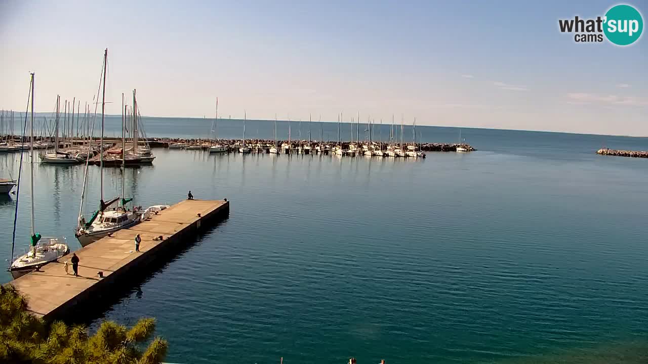 Webcam Sistiana – Vue sur la marina et la baie