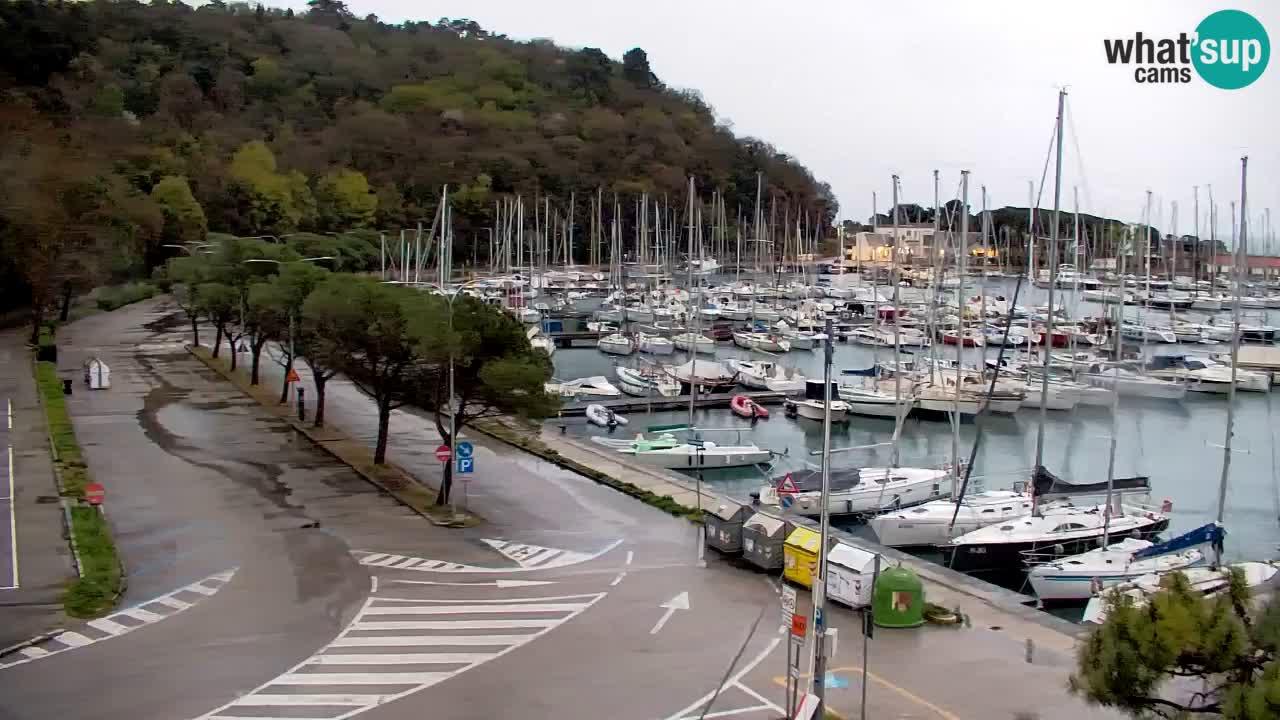 Webcam Sistiana – Vue sur la marina et la baie