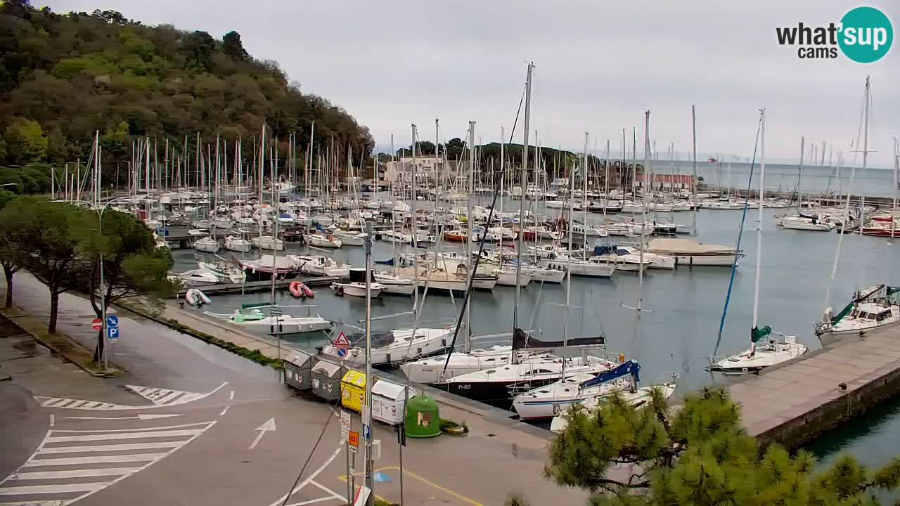 Webcam Sistiana – Vista sobre la marina y la bahía