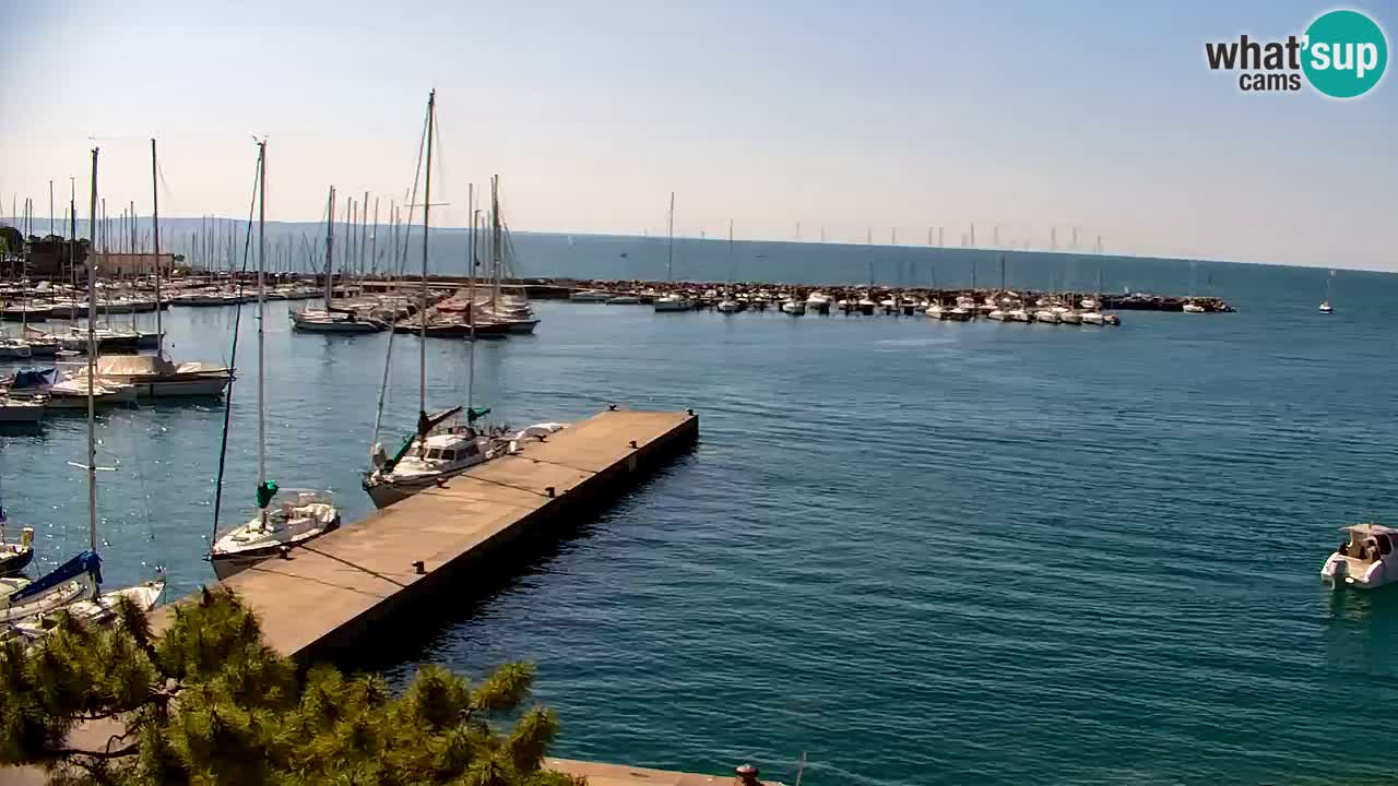 Webcam Sistiana – Vue sur la marina et la baie