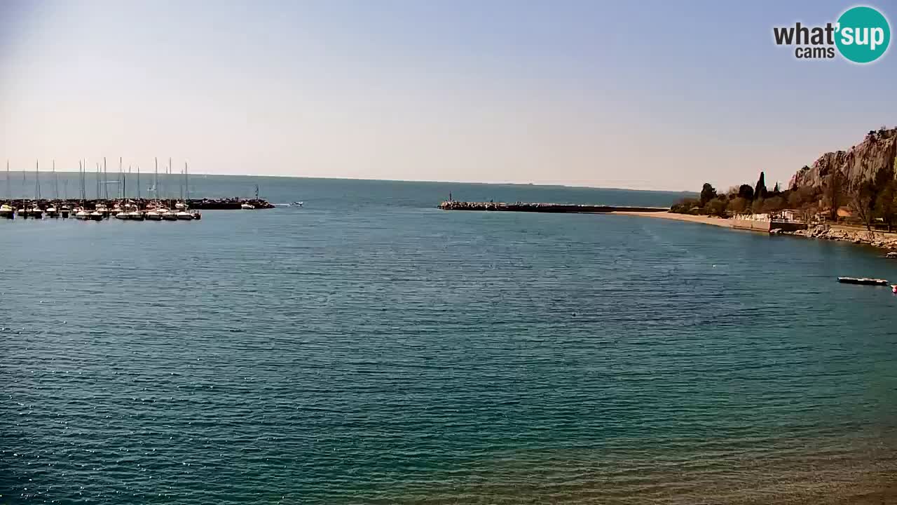 Webcam Sistiana – Pogled na marinu i zaljev