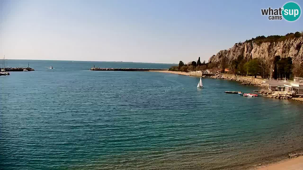 Webcam Sistiana – Pogled na marinu i zaljev
