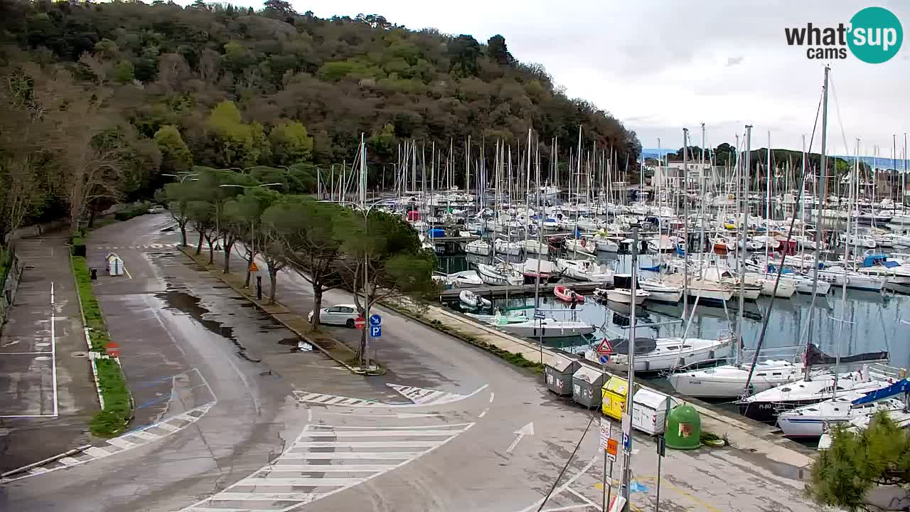 Webcam Sistiana – Vista sobre la marina y la bahía