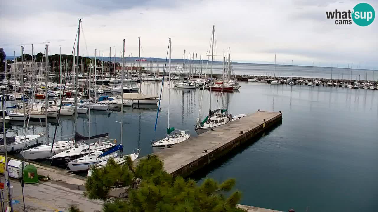 Webcam Sistiana – Vista sobre la marina y la bahía