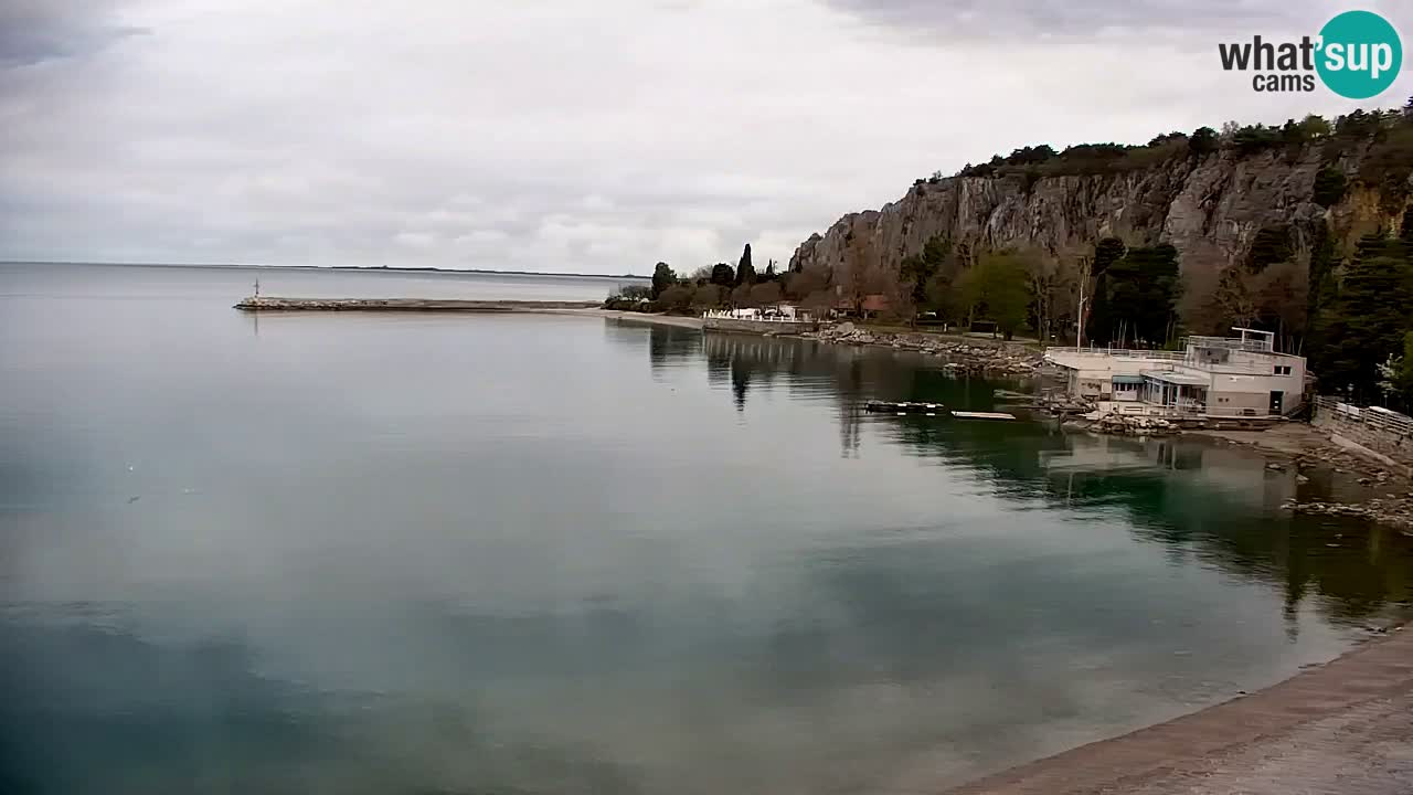 Spletna kamera Sesljan (Sistiana) – Pogled na marino in zaliv