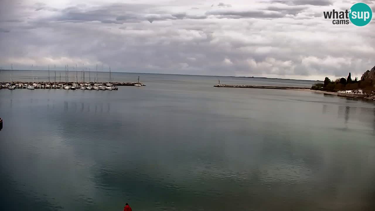 Webcam Sistiana – Vista sobre la marina y la bahía