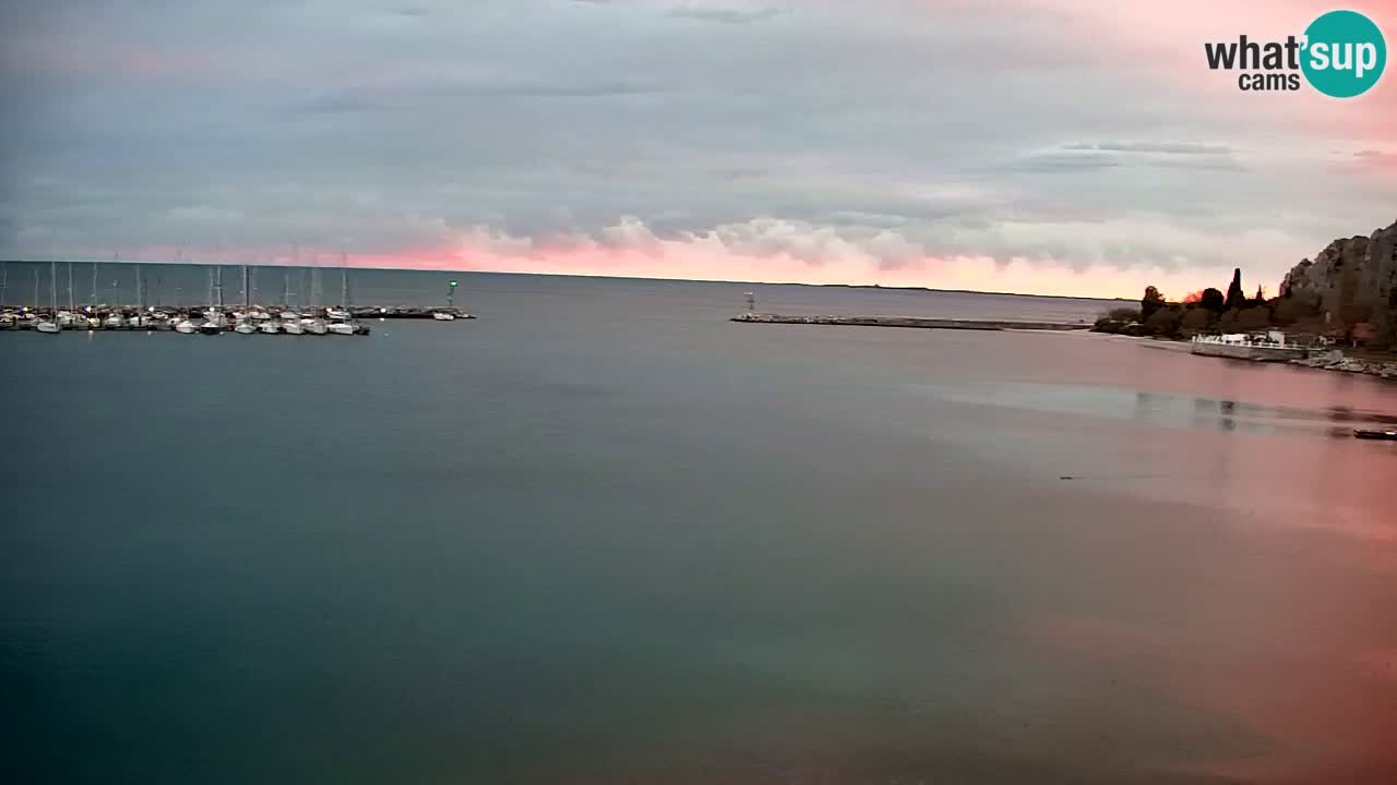 Webcam Sistiana – Vue sur la marina et la baie