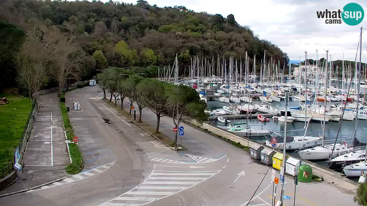 Webcam Sistiana – Vista sulla marina e sulla baia