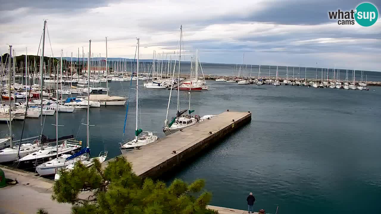 Webcam Sistiana – Vue sur la marina et la baie
