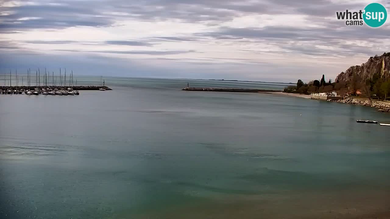 Webcam Sistiana – Vue sur la marina et la baie