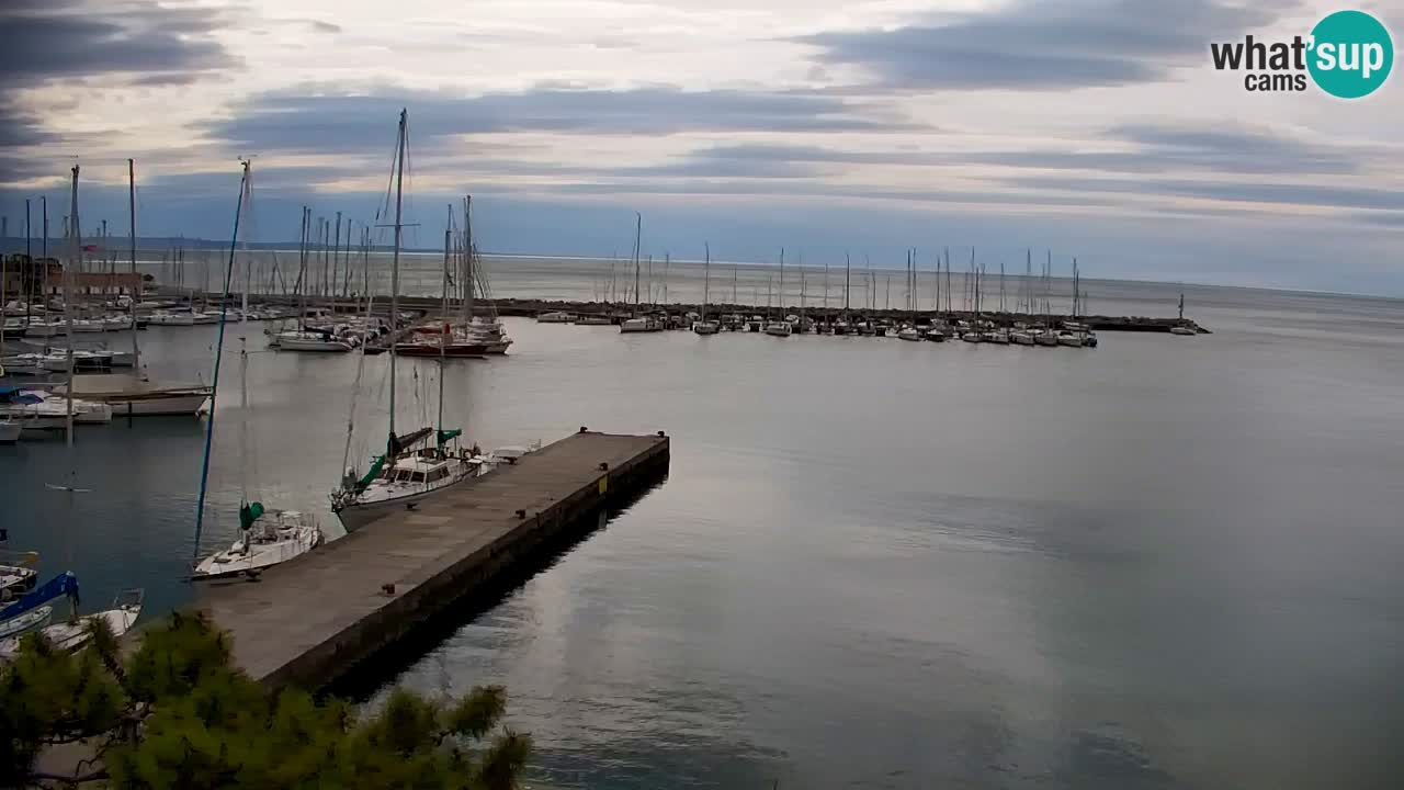 Webcam Sistiana – Vista sobre la marina y la bahía