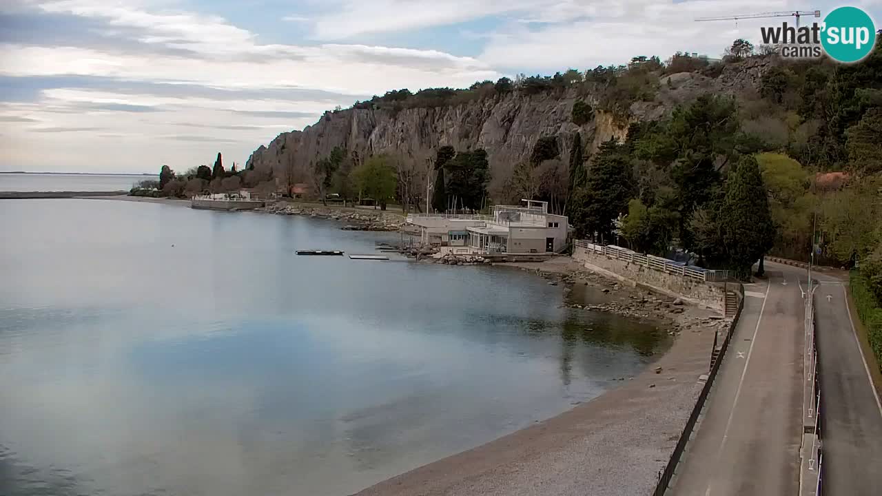 Spletna kamera Sesljan (Sistiana) – Pogled na marino in zaliv