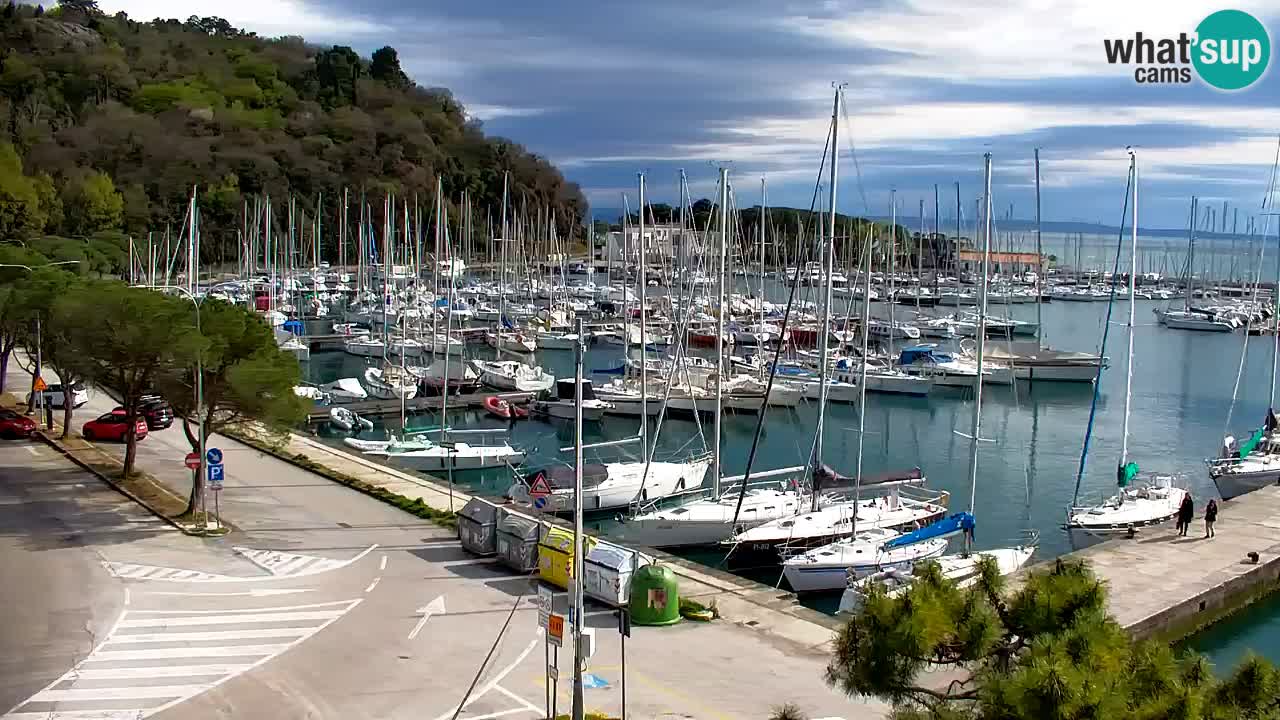 Webcam Sistiana – Pogled na marinu i zaljev