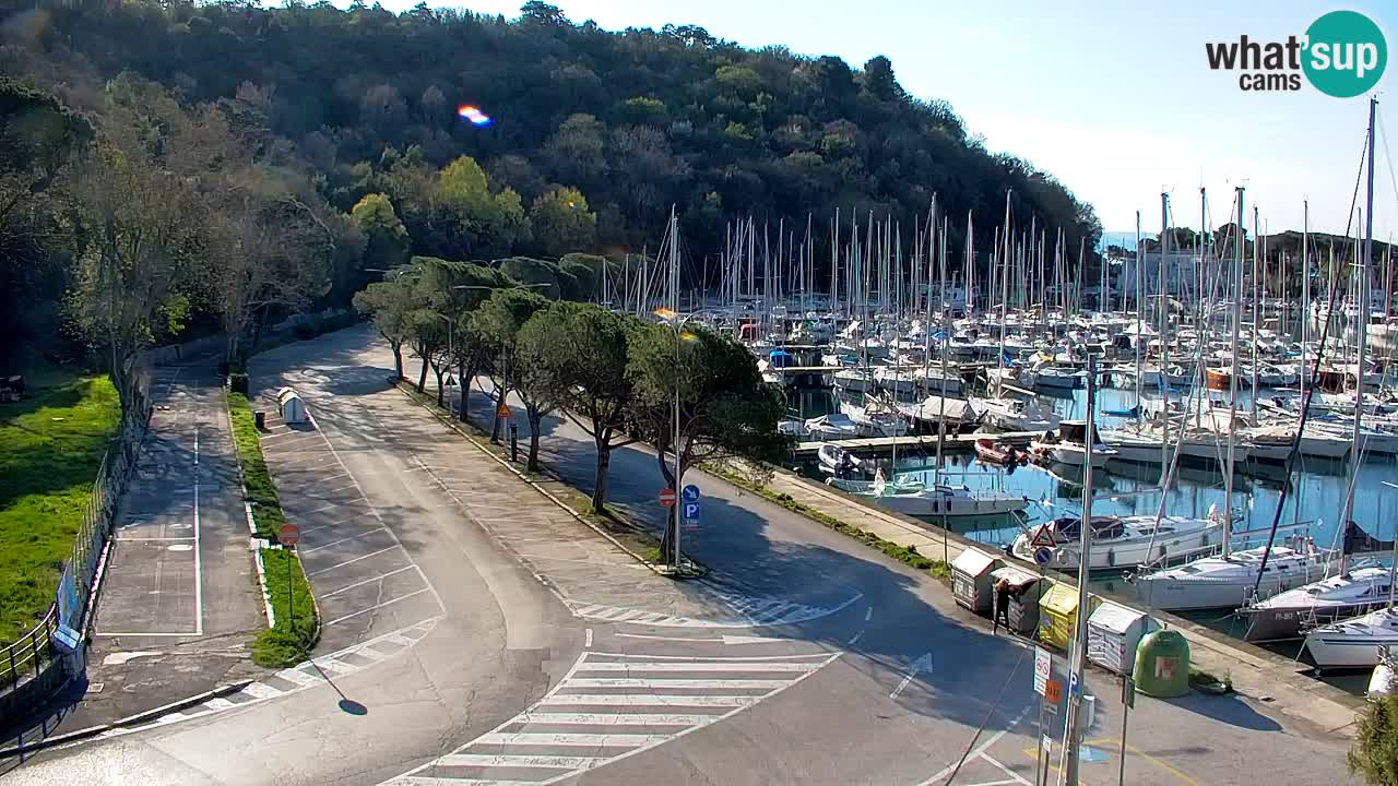 Webcam Sistiana – Vista sobre la marina y la bahía
