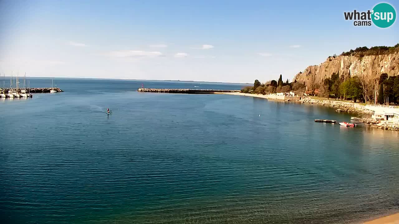 Webcam Sistiana – Vista sobre la marina y la bahía