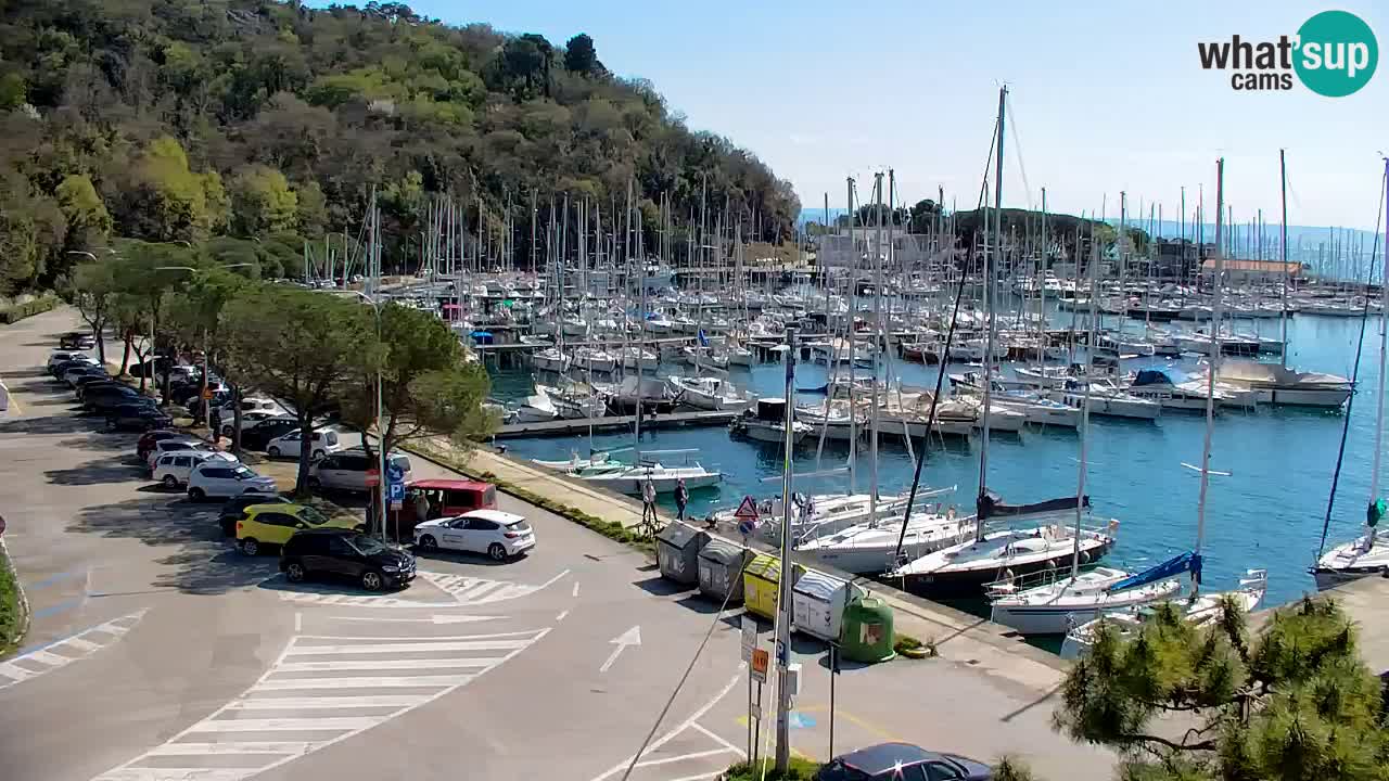 Webcam Sistiana – Vue sur la marina et la baie