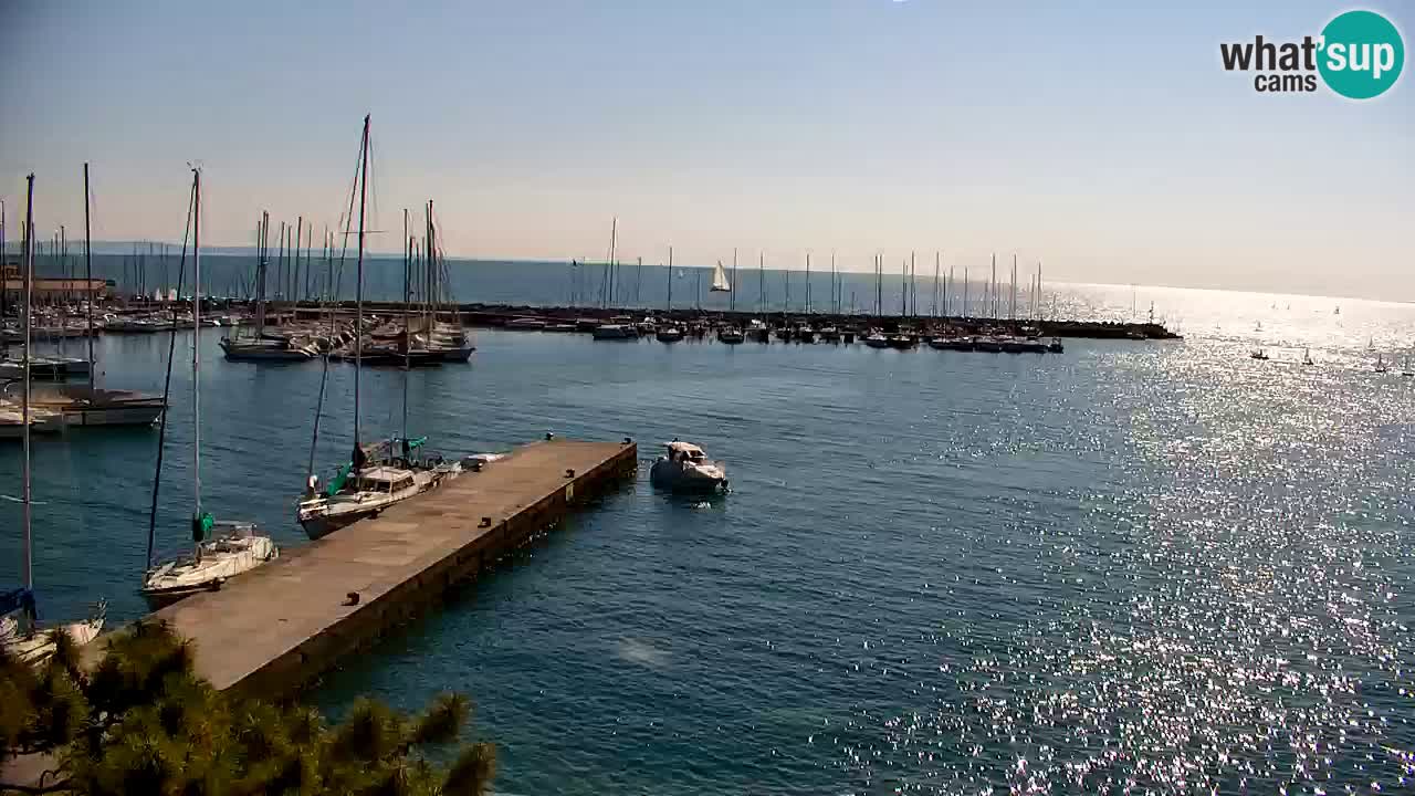 Webcam Sistiana – Blick auf Marina und Bucht