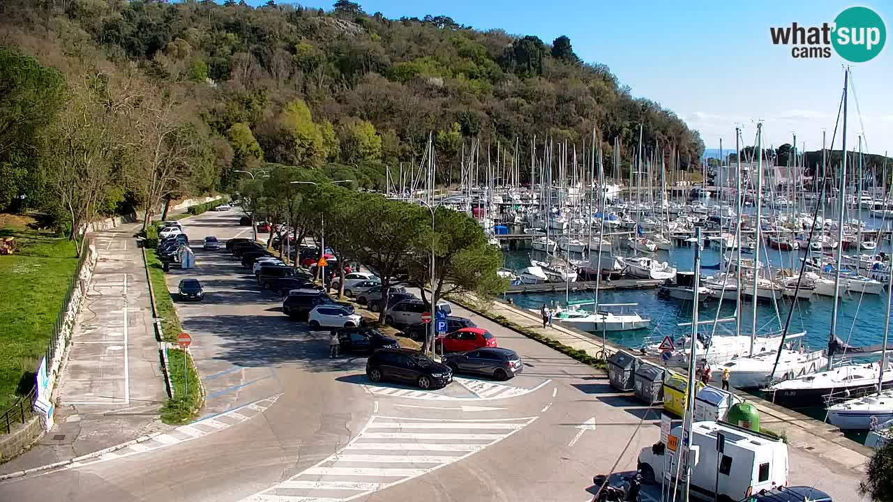 Webcam Sistiana – Pogled na marinu i zaljev