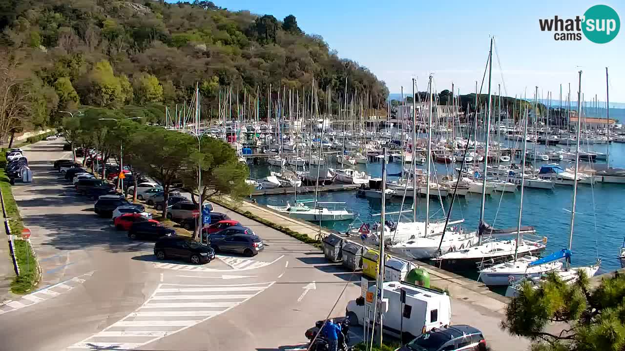 Webcam Sistiana – Vue sur la marina et la baie