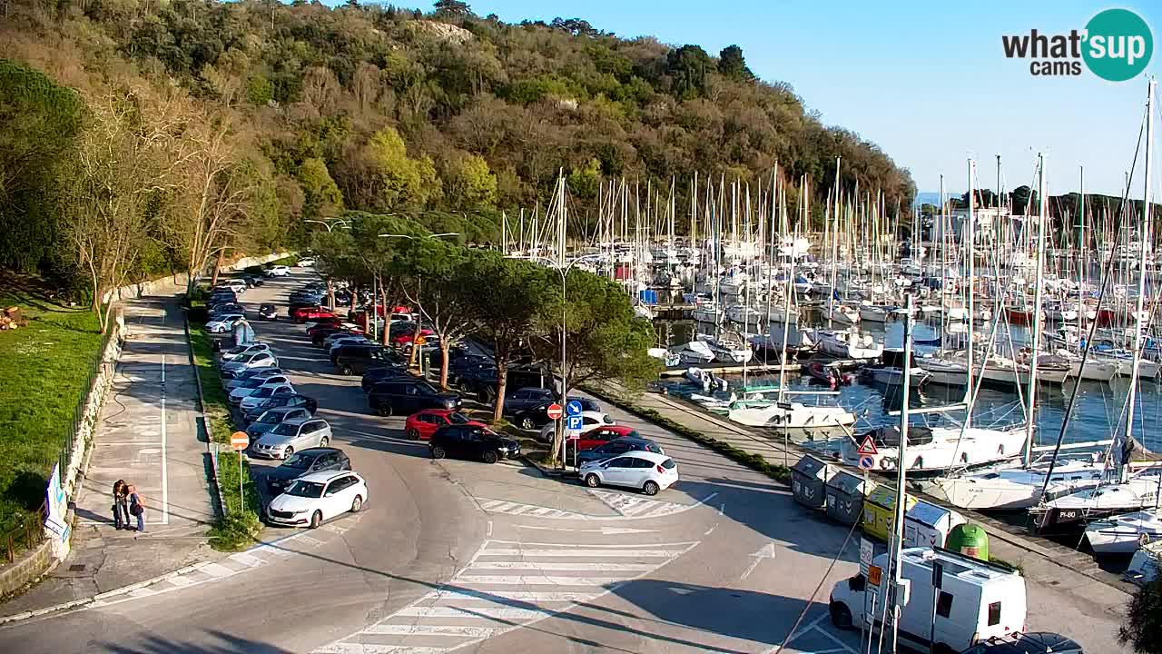Webcam Sistiana – Vista sobre la marina y la bahía