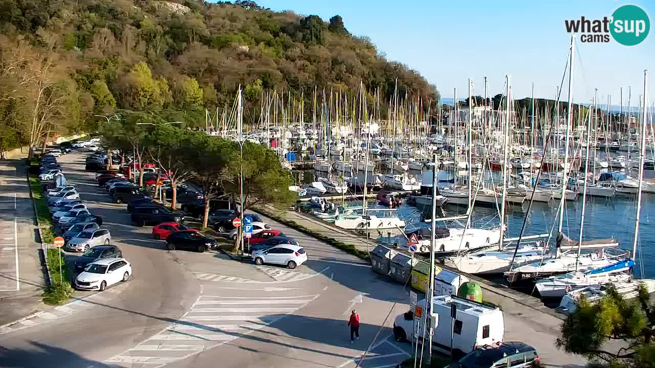 Webcam Sistiana – Vista sobre la marina y la bahía