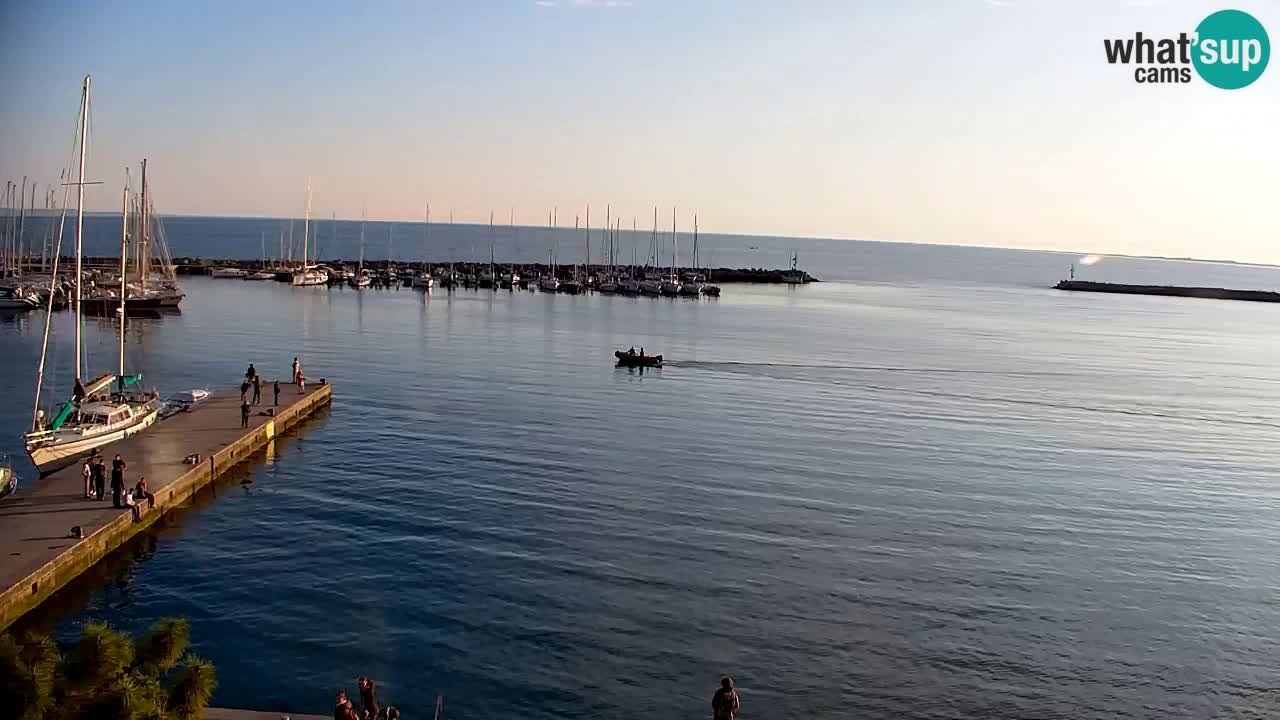Spletna kamera Sesljan (Sistiana) – Pogled na marino in zaliv