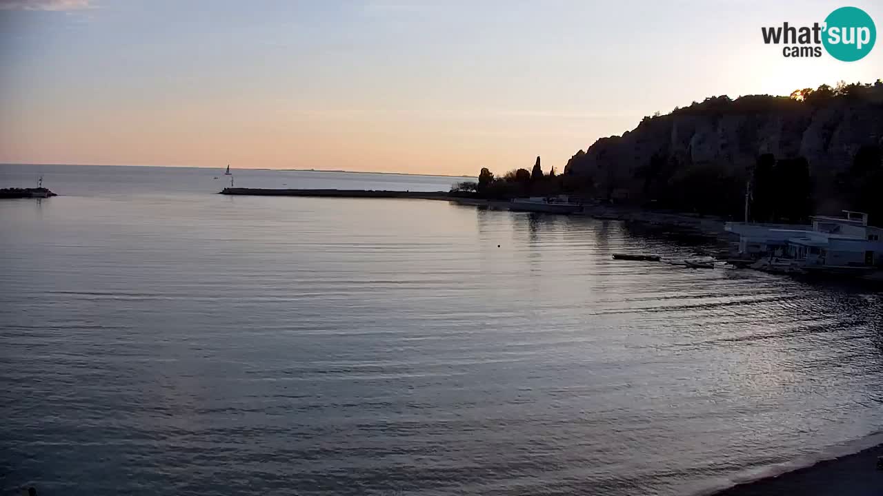 Webcam Sistiana – Vista sobre la marina y la bahía