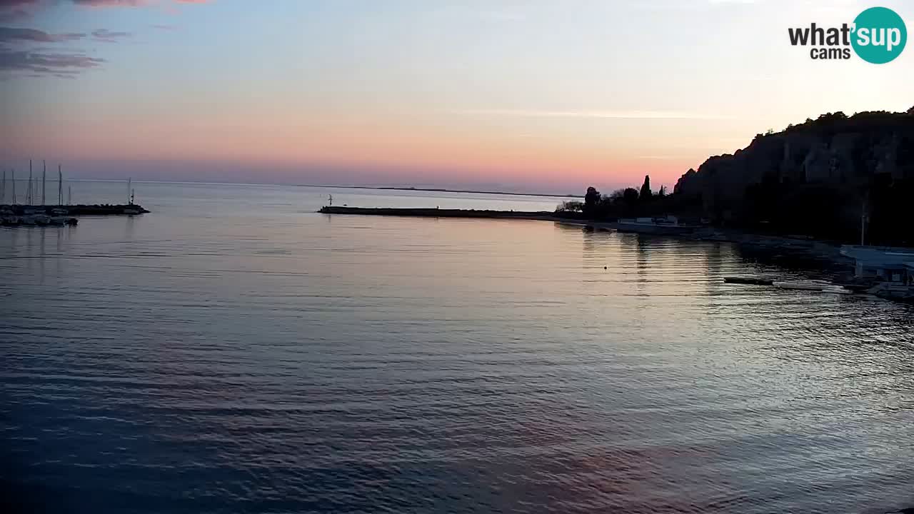 Webcam Sistiana – Vista sobre la marina y la bahía