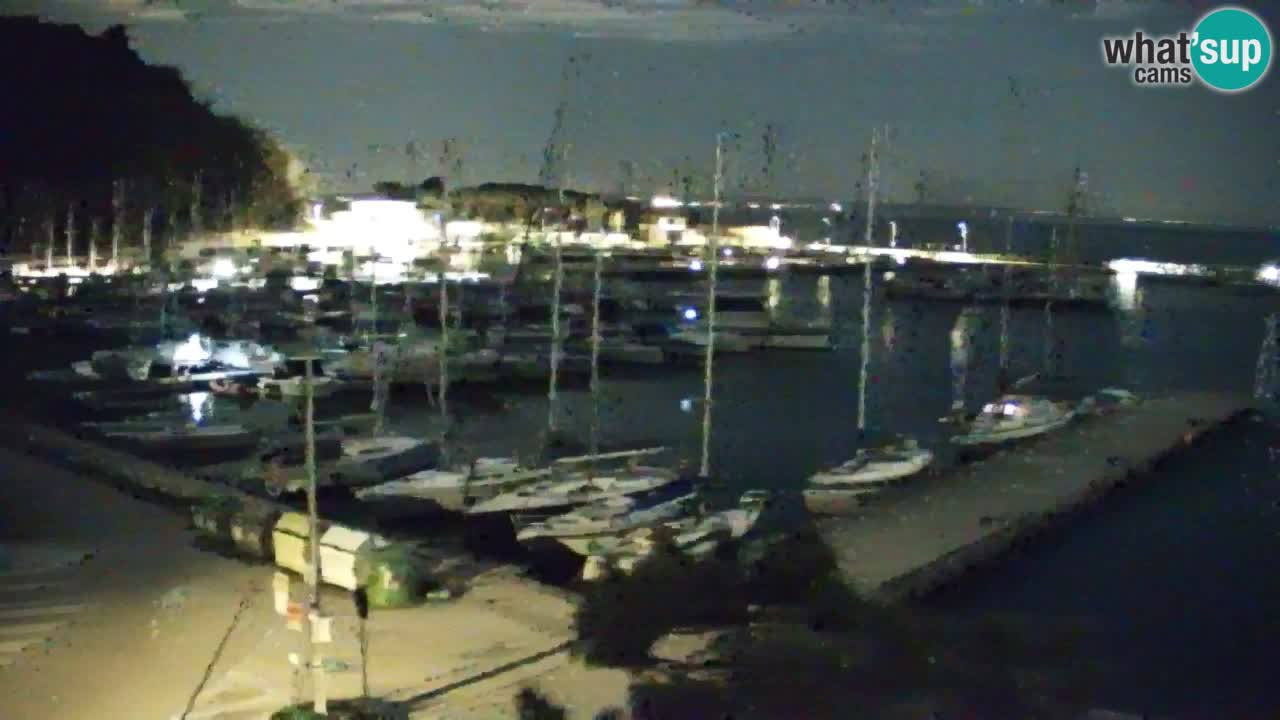 Spletna kamera Sesljan (Sistiana) – Pogled na marino in zaliv