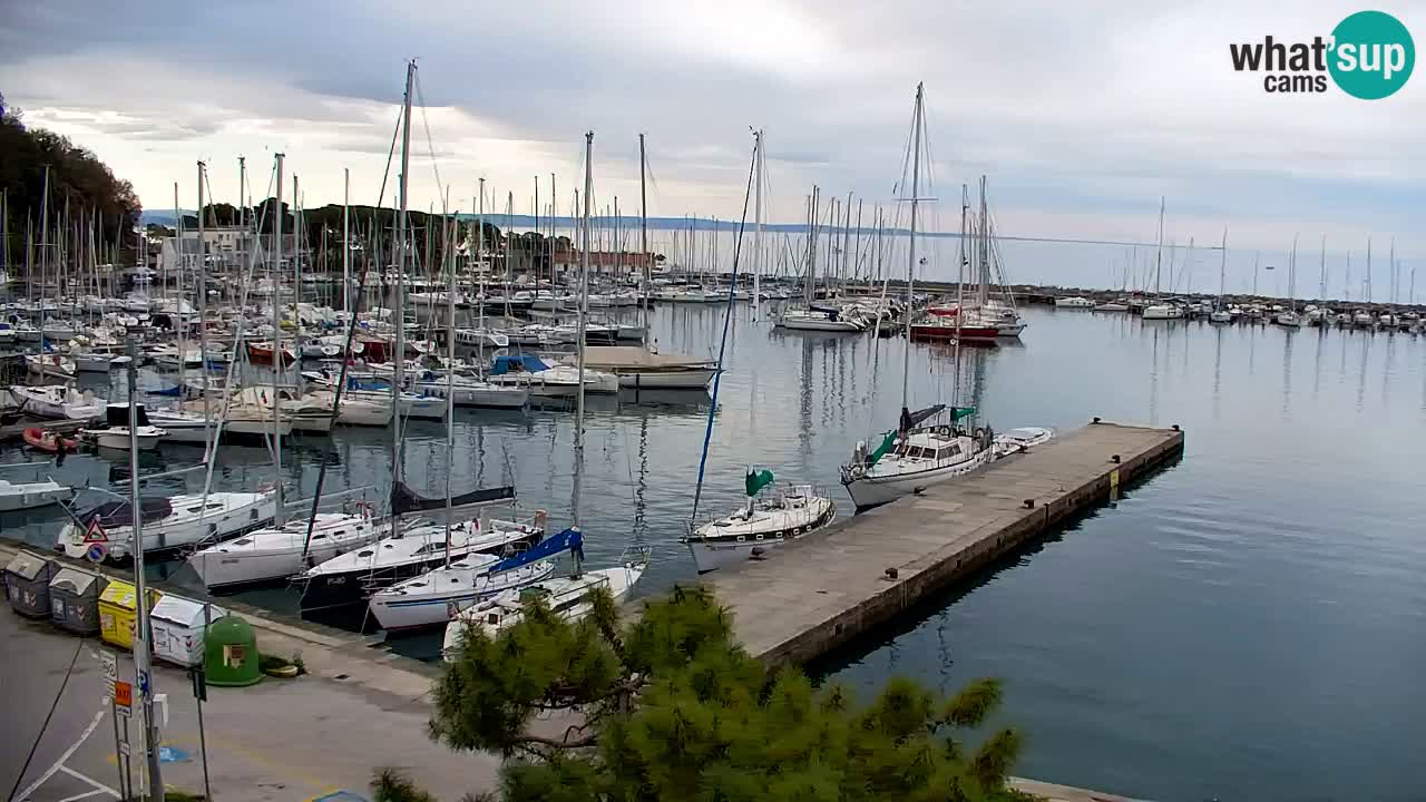 Webcam Sistiana – Vue sur la marina et la baie