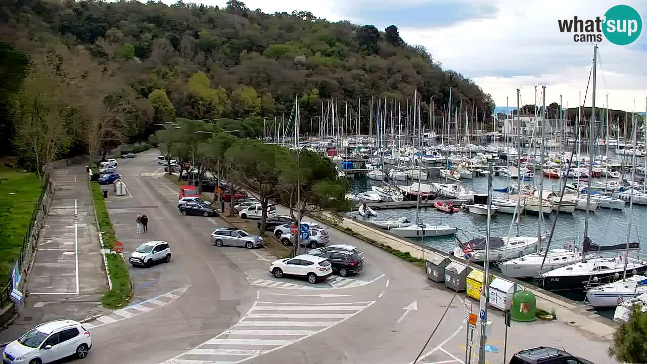Webcam Sistiana – Vista sobre la marina y la bahía