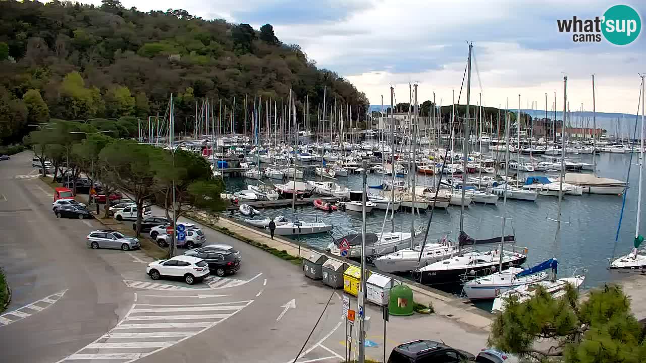 Webcam Sistiana – Vista sobre la marina y la bahía