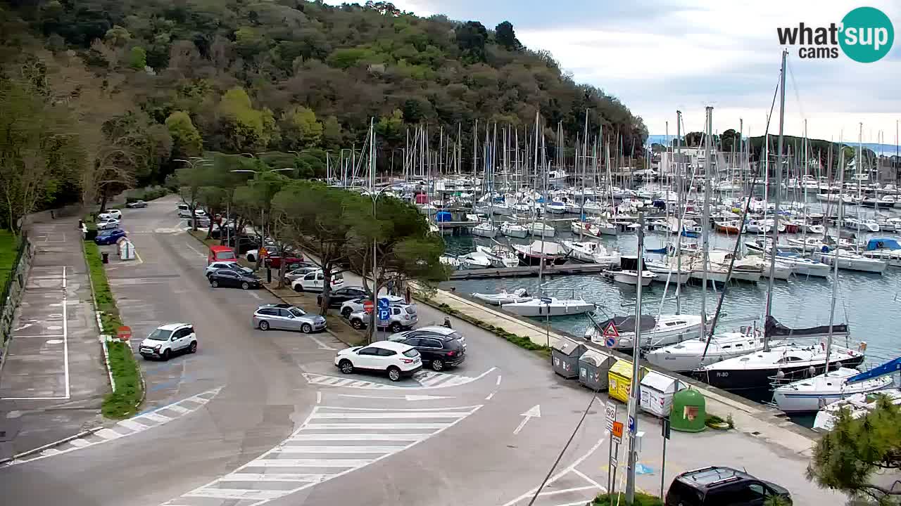 Webcam Sistiana – Vue sur la marina et la baie