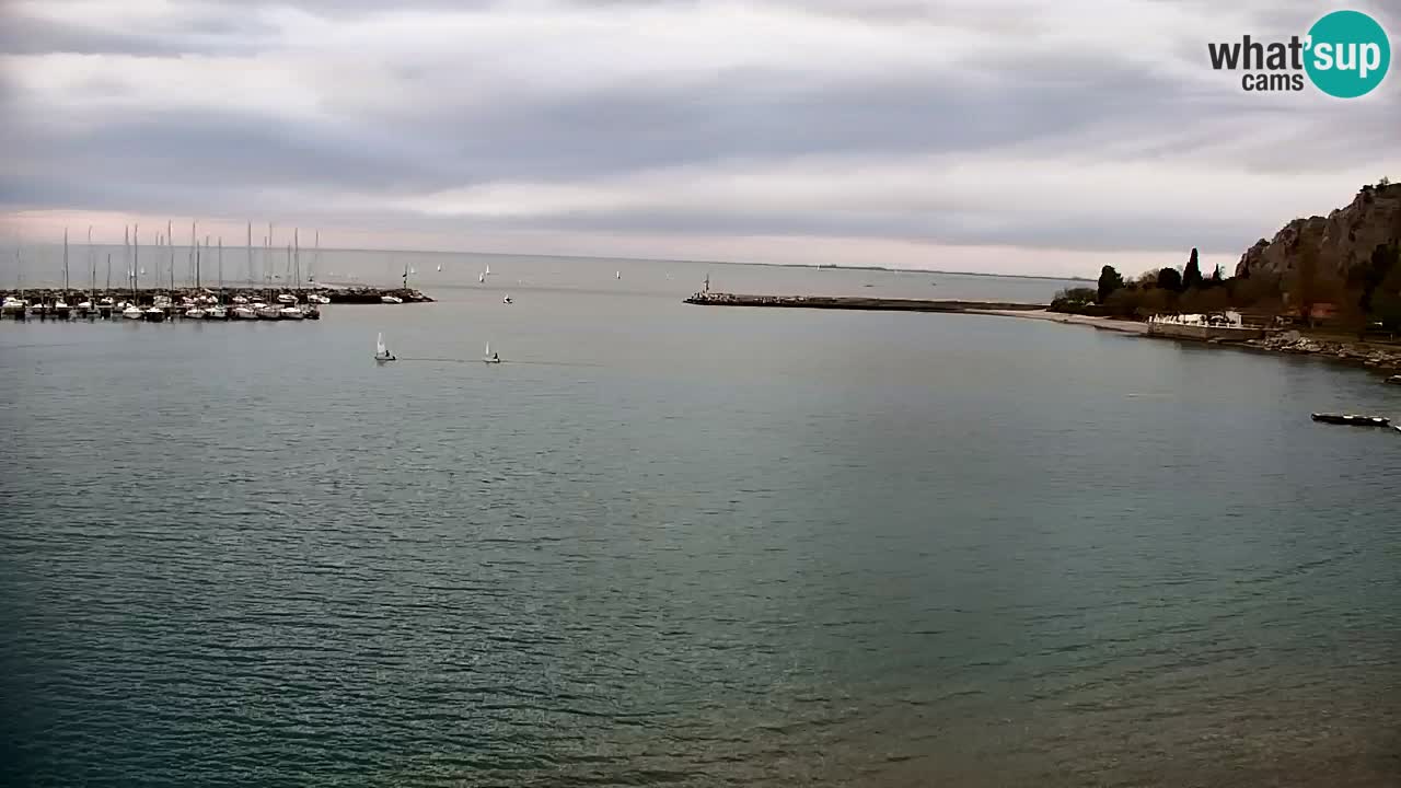 Webcam Sistiana – Vue sur la marina et la baie