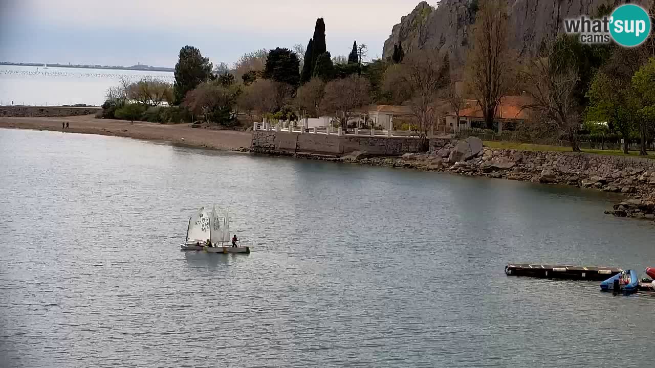 Webcam Sistiana – Vista sulla marina e sulla baia