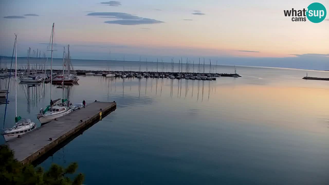 Webcam Sistiana – Vue sur la marina et la baie