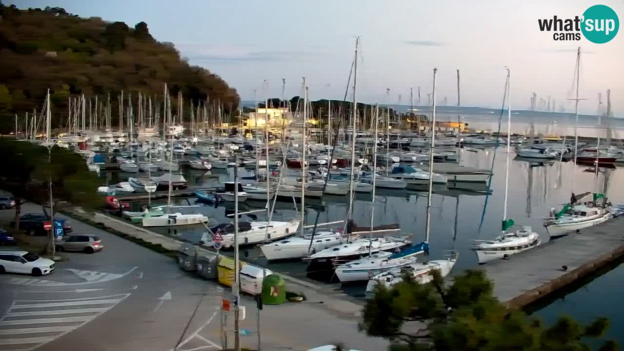 Webcam Sistiana – Vista sobre la marina y la bahía