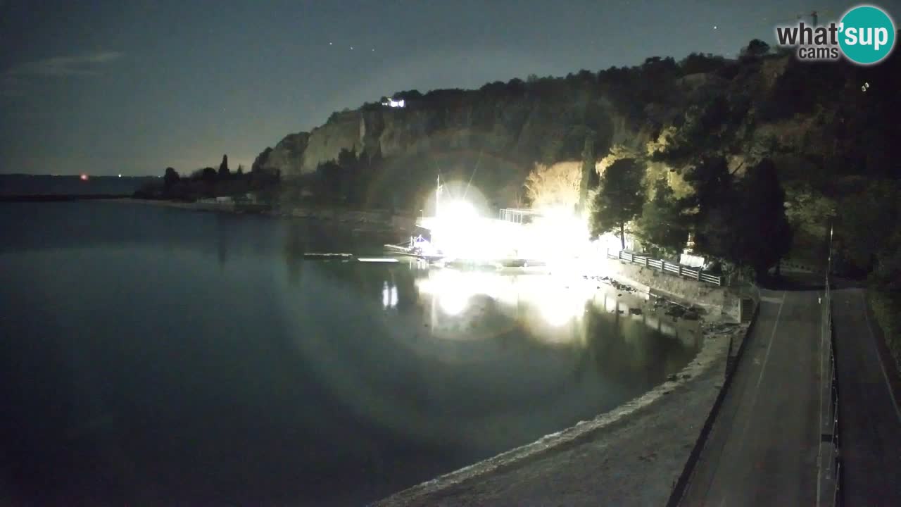 Webcam Sistiana – Vista sobre la marina y la bahía