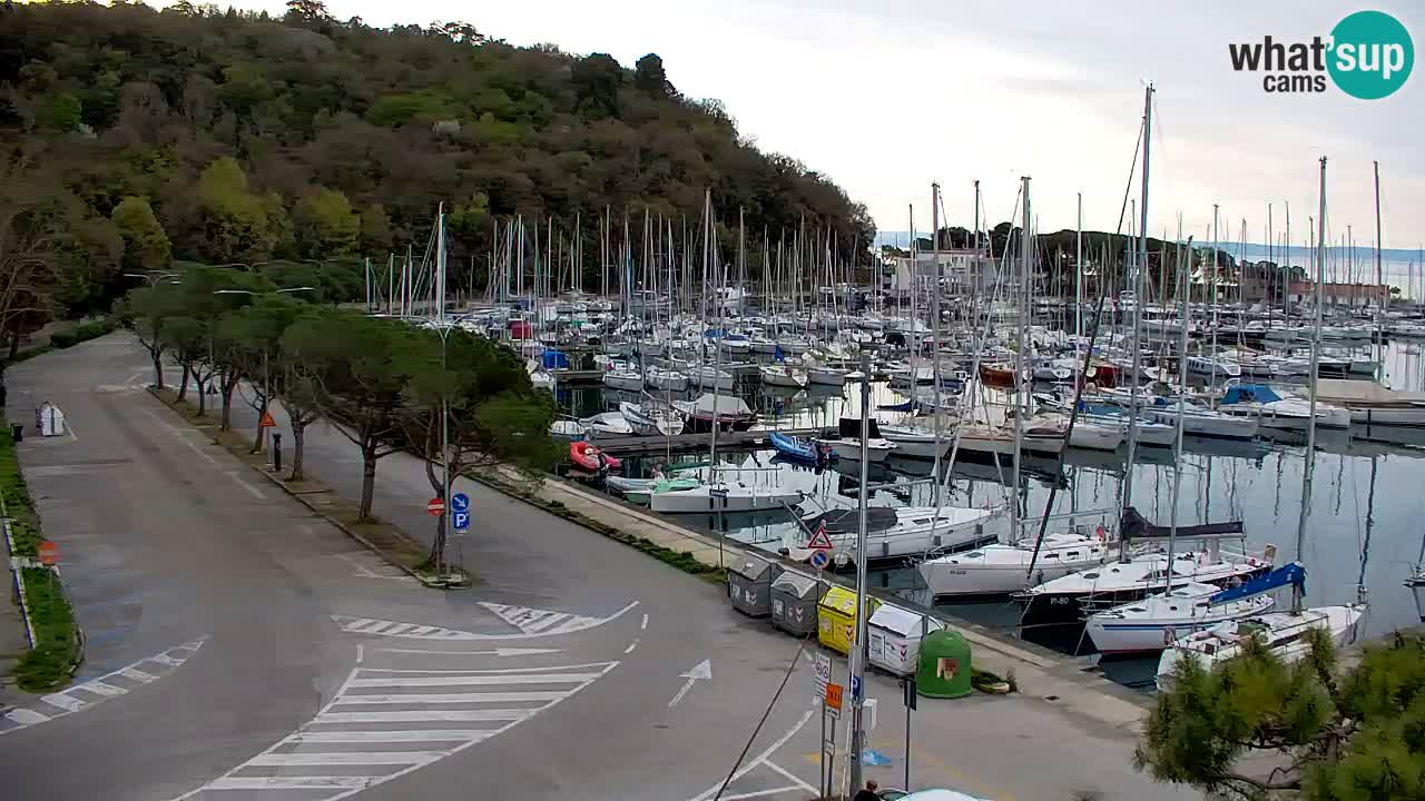 Webcam Sistiana – Vista sobre la marina y la bahía