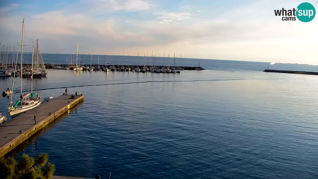 Webcam Sistiana – Vista sobre la marina y la bahía