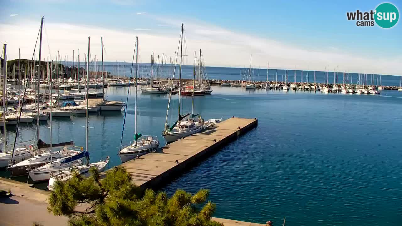 Webcam Sistiana – Vista sobre la marina y la bahía