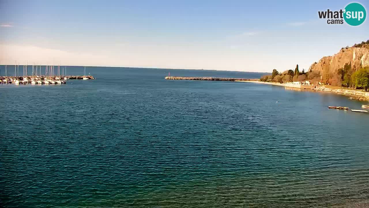 Webcam Sistiana – Vue sur la marina et la baie