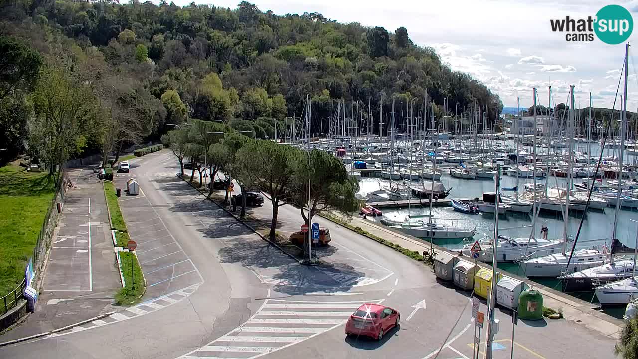 Webcam Sistiana – Vista sobre la marina y la bahía