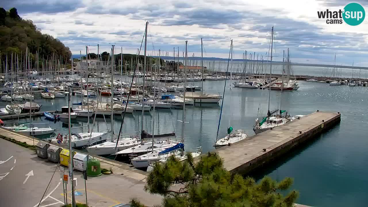 Webcam Sistiana – Vista sobre la marina y la bahía