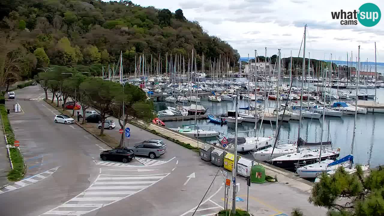 Webcam Sistiana – Vista sobre la marina y la bahía