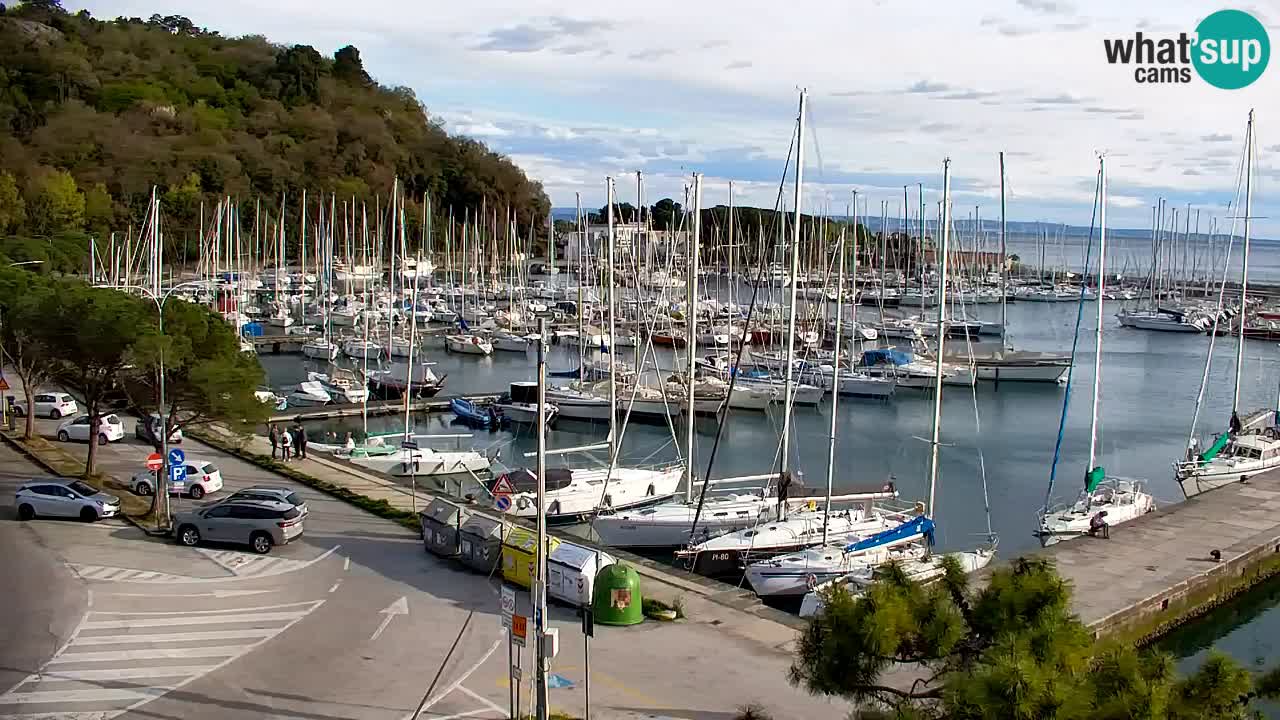 Webcam Sistiana – Vue sur la marina et la baie