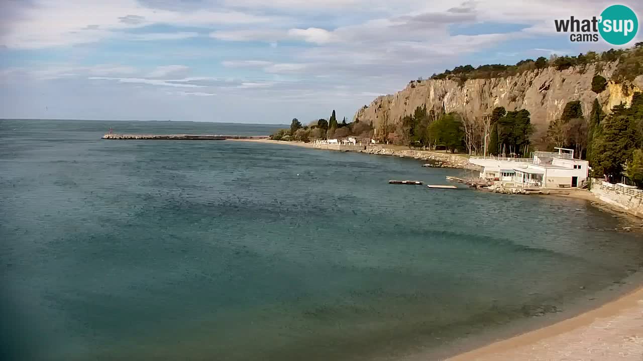Spletna kamera Sesljan (Sistiana) – Pogled na marino in zaliv