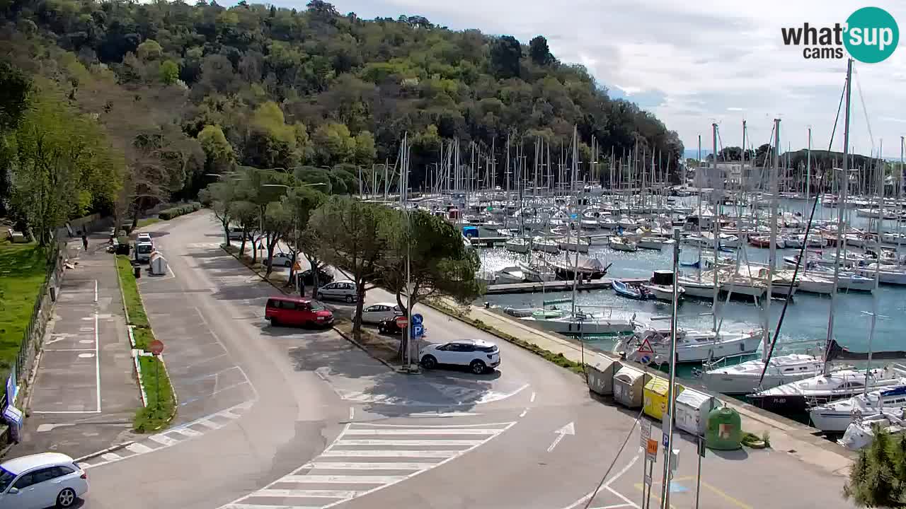 Webcam Sistiana – Pogled na marinu i zaljev